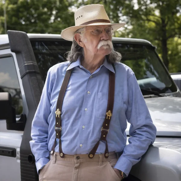 No. 3 American Buffalo Interchangeable Button/Snap-Hook Suspenders