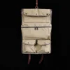 CL - No. 2 Shave Dopp Kit in Vintage Brown American Alligator with No. 8 Khaki Cotton Canvas Lining - Serial Number 001 - open view