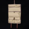 No. 2 Shave Dopp Kit in Vintage Brown American Alligator with No. 8 Khaki Cotton Canvas Lining - Serial Number 001 - inside view