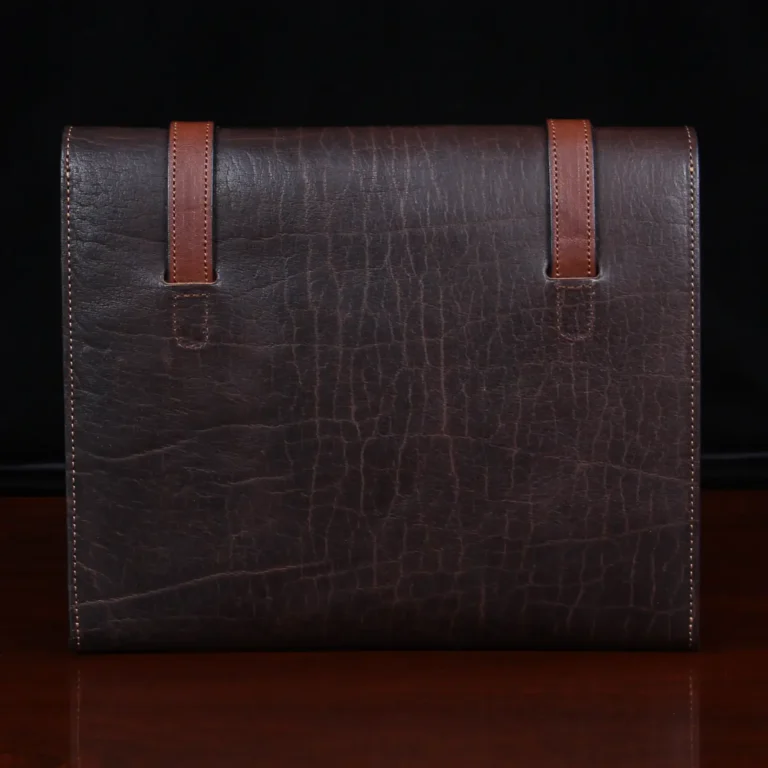 No. 33 Notebook in Tobacco Brown American Buffalo Leather