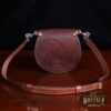 tobacco brown american buffalo leather no1 bitsy crossbody belt bag with strap