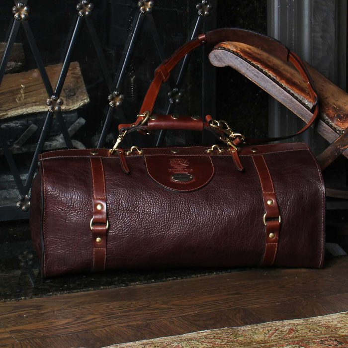 buffalo leather duffle