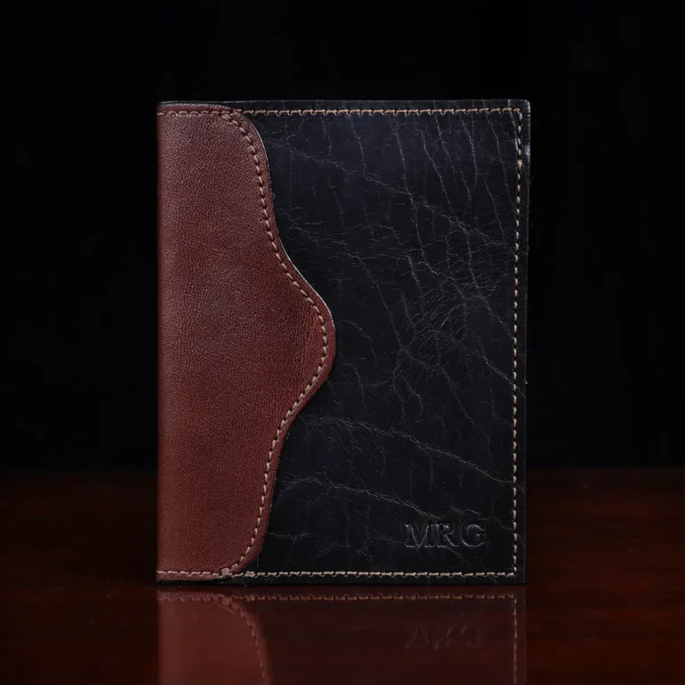 American buffalo tobacco brown no7 card wallet - front view