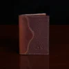 American buffalo tobacco brown no7 card wallet - front view