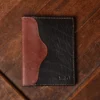 American buffalo tobacco brown no7 card wallet - front view
