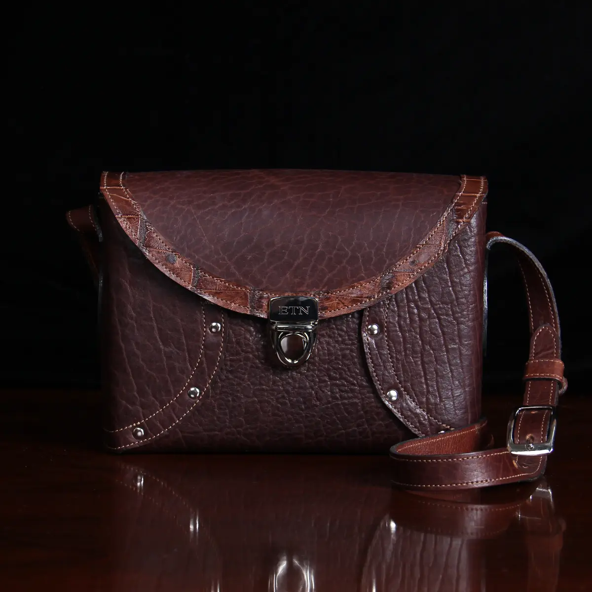 Brown Crossbody Box Bag