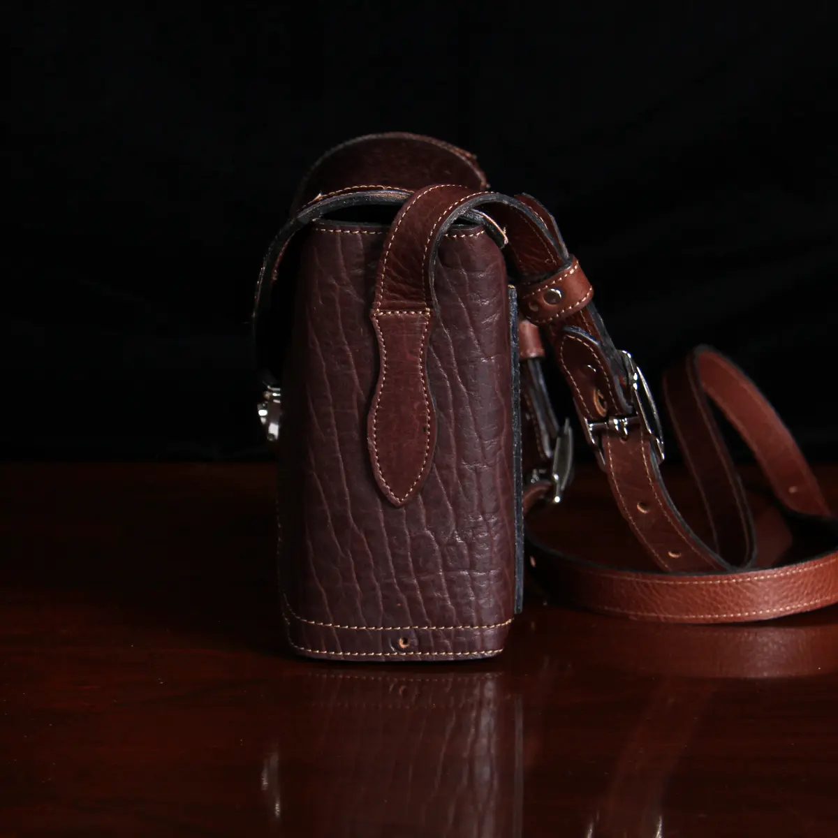 Oakley Crossbody Box Bag – Tobacco Brown American Buffalo