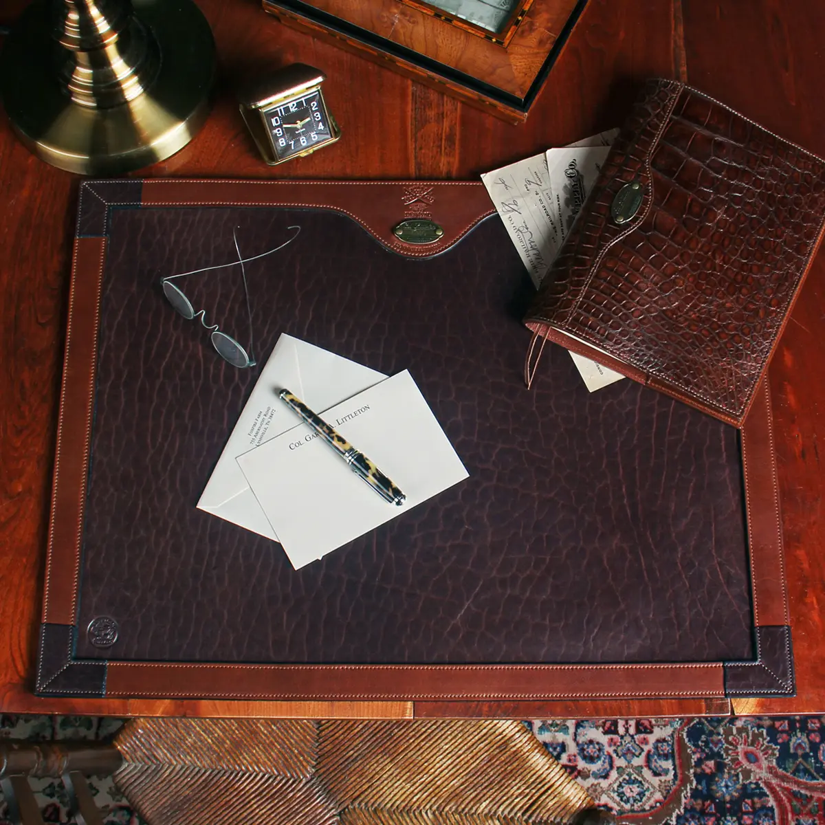 Luxury Leather Desk Accessories - Desk Pads & Pen Pots