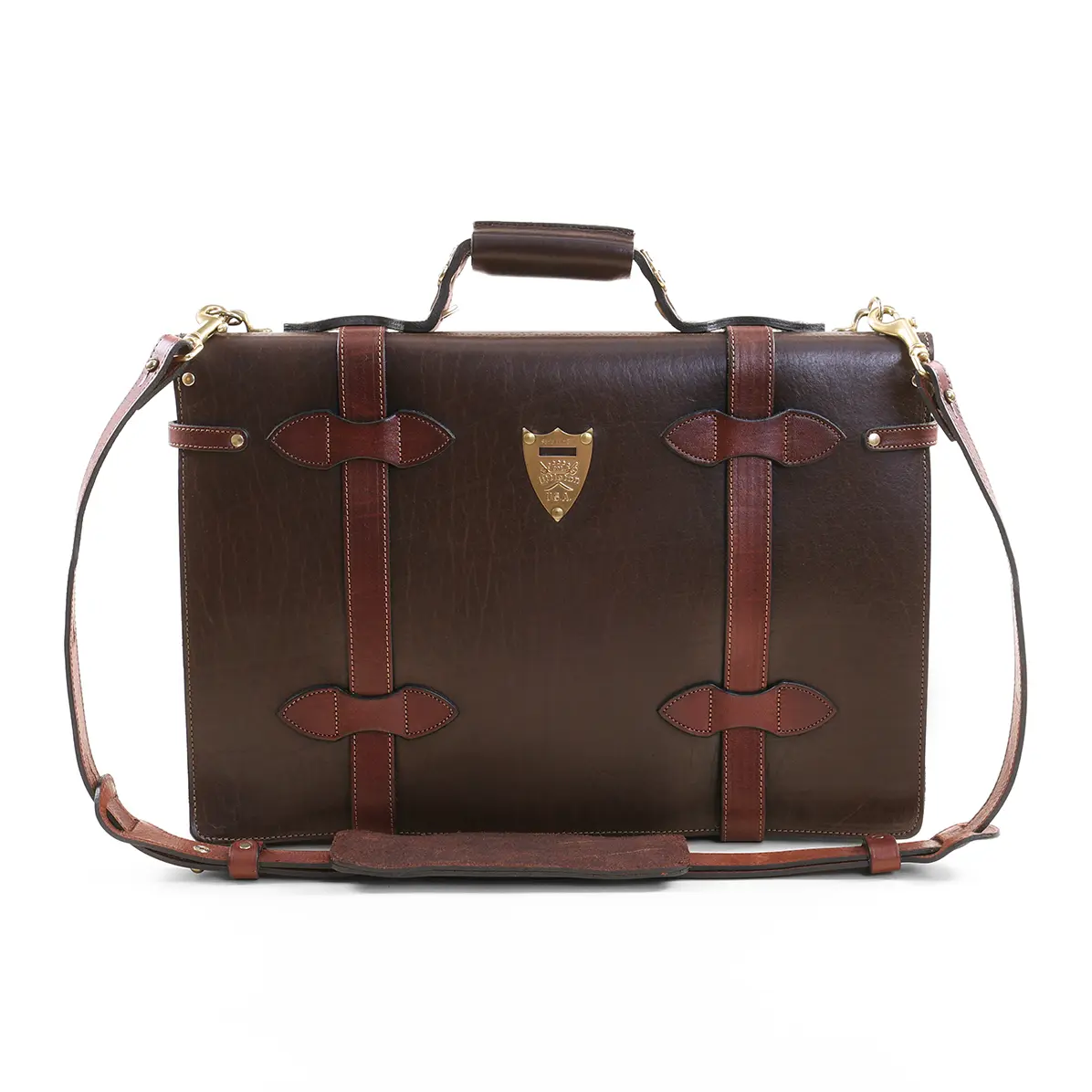 American Buffalo Leather Briefcase No. 1943 Navigator | Colonel