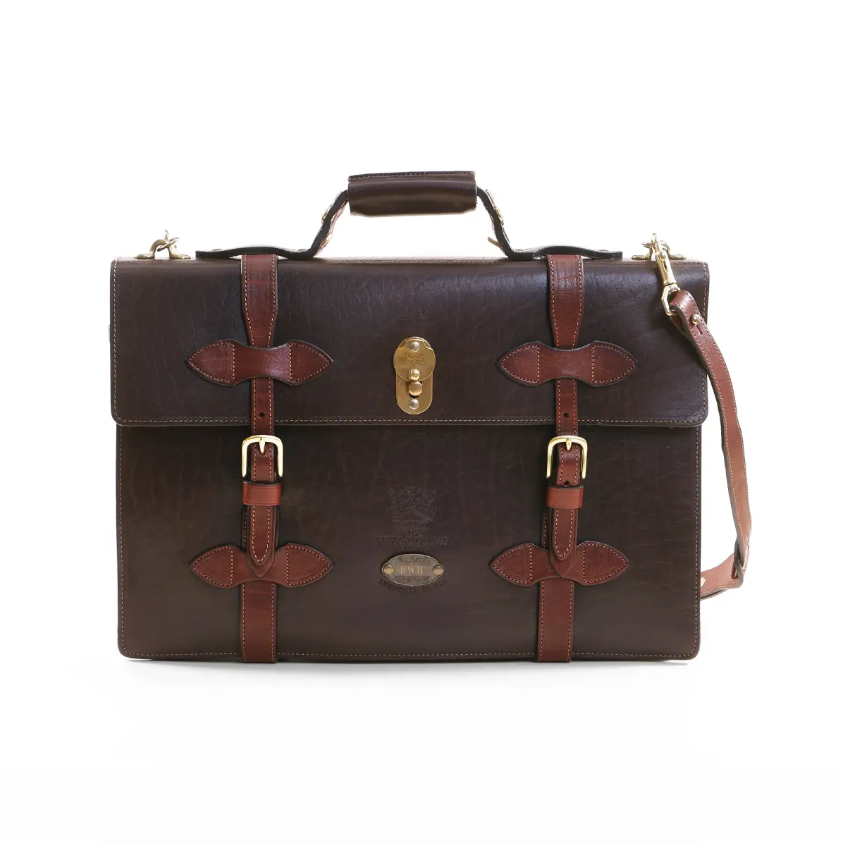 American Buffalo Leather Briefcase No. 1943 Navigator | Colonel