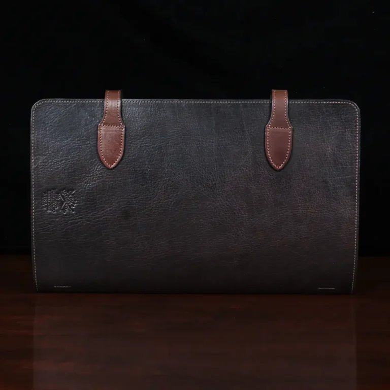 no 28 legal portfolio in tobacco buffalo - back view