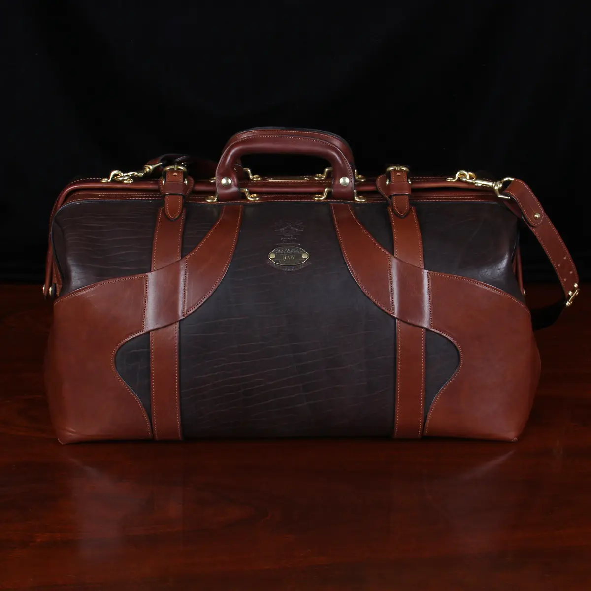 Monogram Leather 3 Bag Set (Signature, Commuter and Duffle)