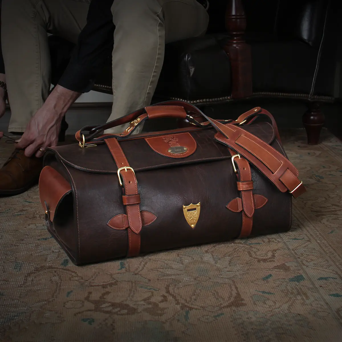 Men's Duffel Bag Vintage Canvas Holdall Personalized Best 