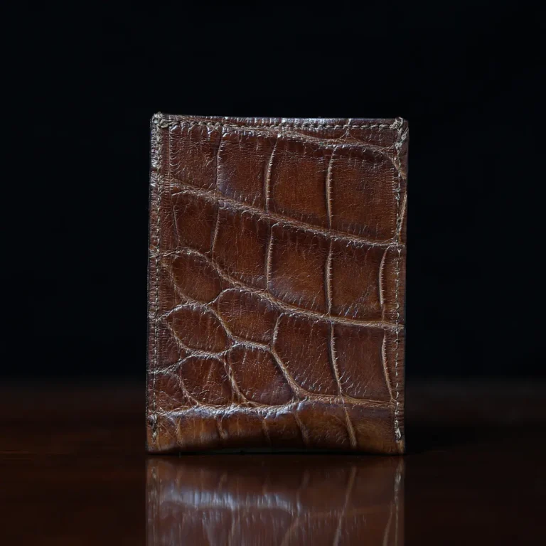 no 4 cardcase wallet in alligator - id 003 - back view