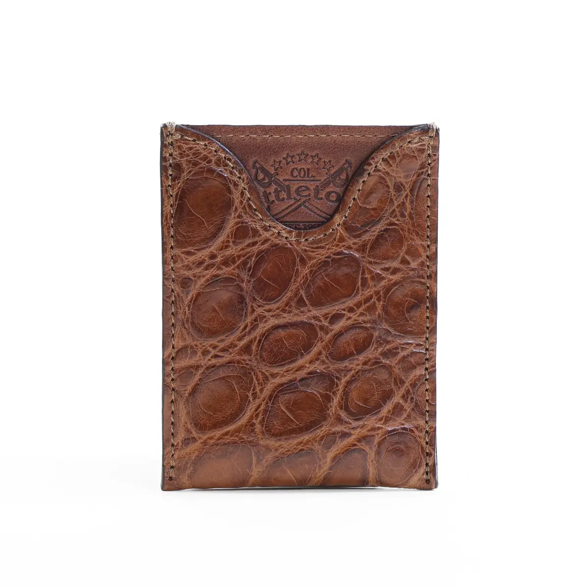 View larger image of no 4 cardcase wallet in alligator - id 003 - front view