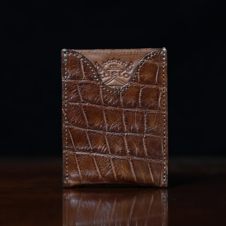 no 4 cardcase wallet in alligator - id 003 - front view