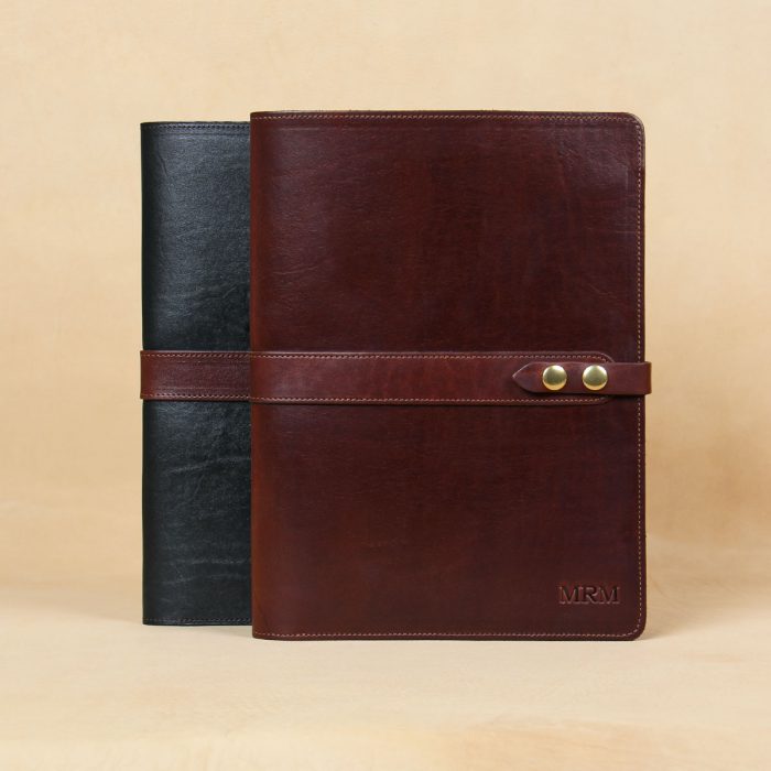 Leather Portfolio No.18, Personalized Padfolio Folder Col. Littleton