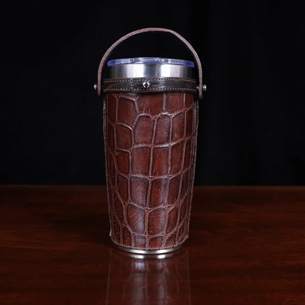 No. 20 Tumbler Sleeve Set – American Alligator with American Buffalo Trim – 003