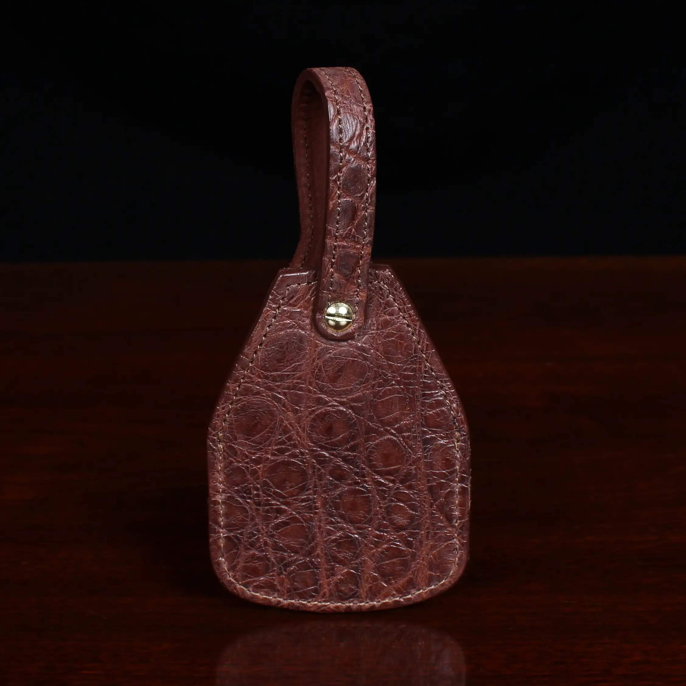 Vintage Natural Monogram Leather Luggage Tag by Louis Vuitton