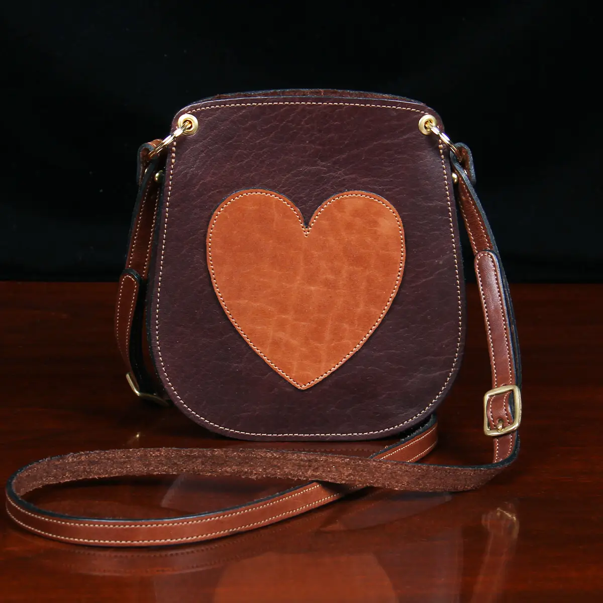 The Bella Crossbody Bag - Tobacco Brown American Buffalo - Star