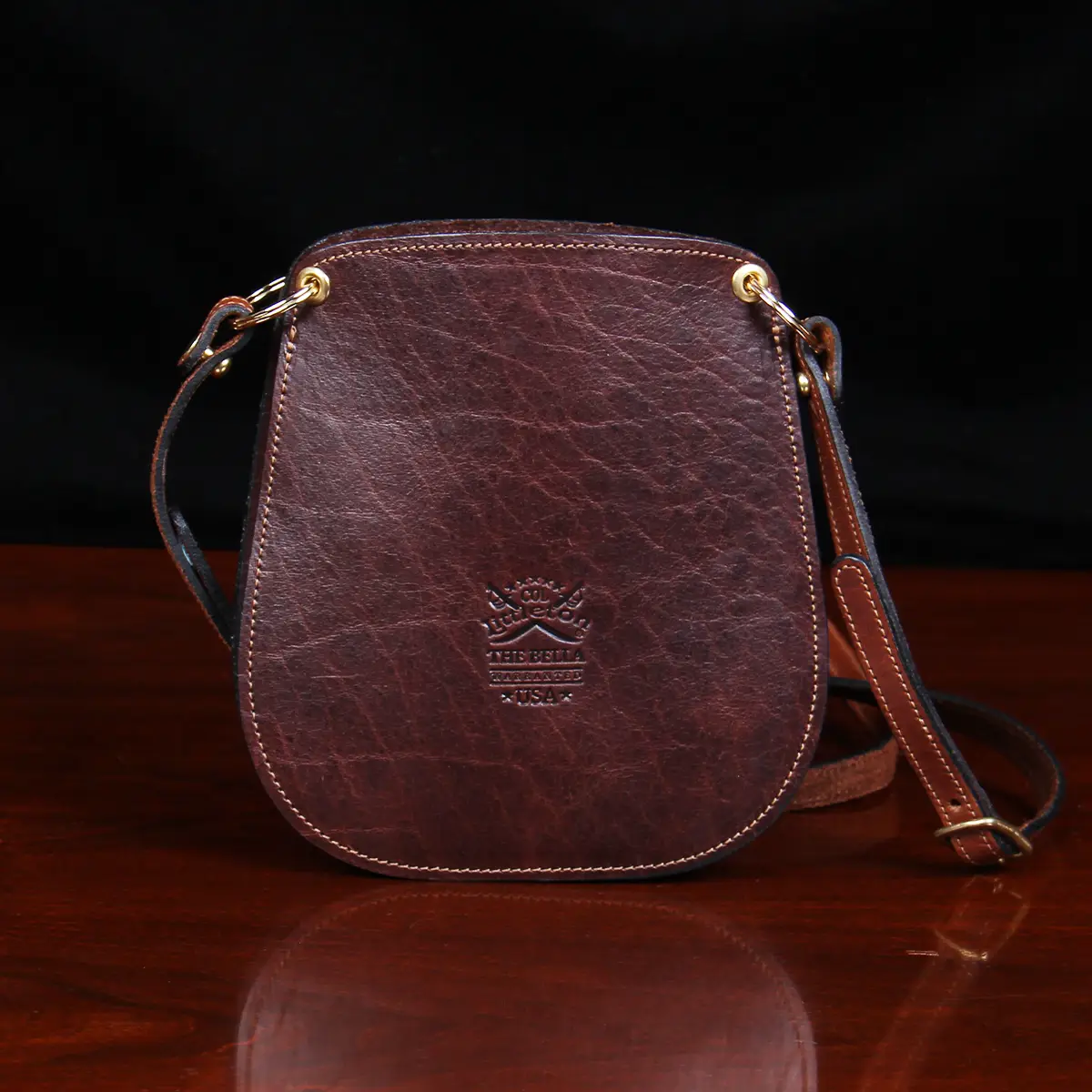 The Bella Crossbody Bag - Tobacco Brown American Buffalo - Star