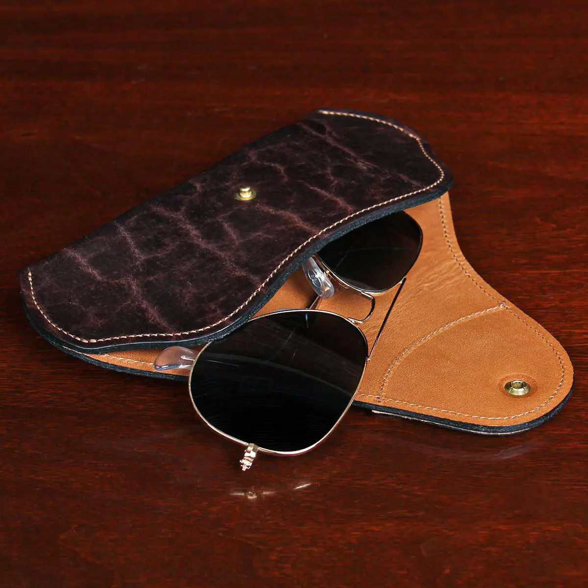 American Bison Aviator Sunglasses Case, USA Made