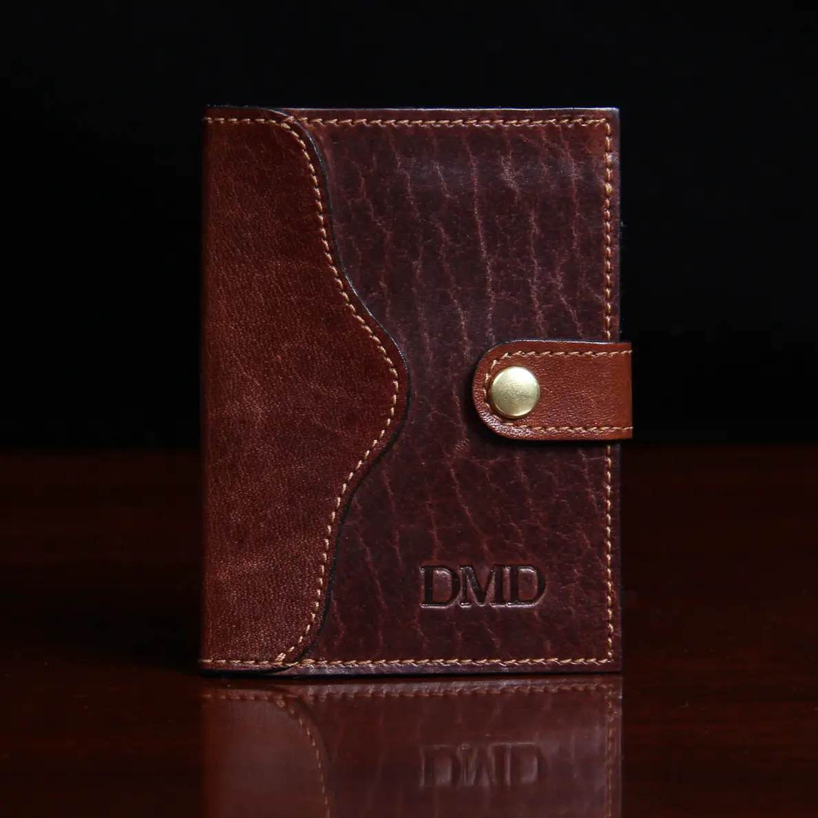 Personalised Best Man Brown Buffalo Leather Wallet 