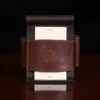 Phone Stand in Tobacco Brown American Buffalo with Note Cards