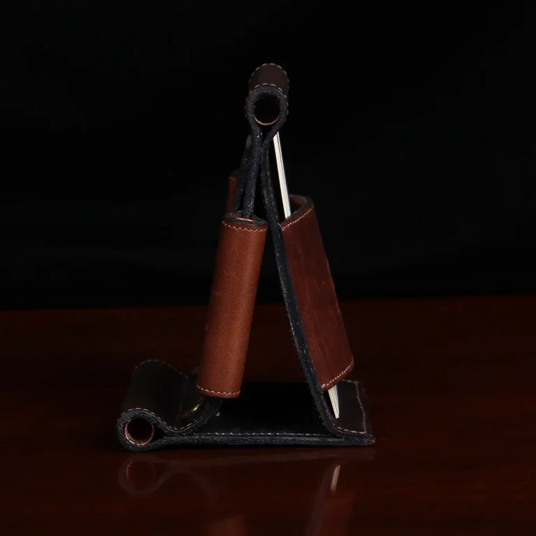 Phone Stand in Tobacco Brown American Buffalo