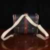 GP2 Ladies Backpack in Tobacco Brown American Buffalo and Khaki Canvas