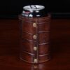 Colonel Can Caddy in brown American Alligator - Single - ID 002 - back view