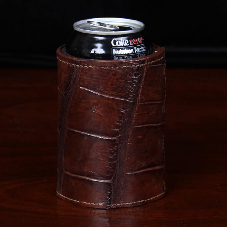 Colonel Can Caddy in brown American Alligator - Single - ID 002 - side view