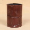 Colonel Can Caddy in brown American Alligator - Single - ID 003 - front view