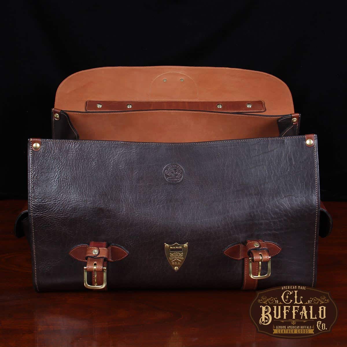 Leather American Buffalo Bison Duffel Bag | USA Made | Col. Littleton