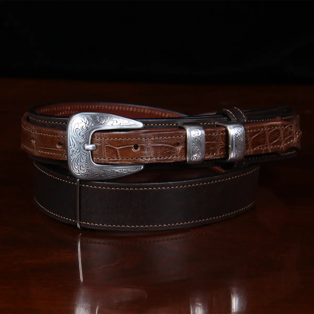 Navy blue Crocodile Belt Mens Buckle, Alligator Belt Mens, Leather belt  men, men belts, gift for him, leather handmade belt