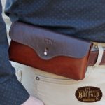 leather no. 48xl phone holster on belt