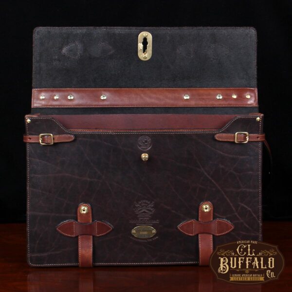 No. 1943 Navigator Briefcase - Tobacco Brown American Buffalo