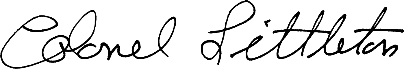 Colonel Littleton signature