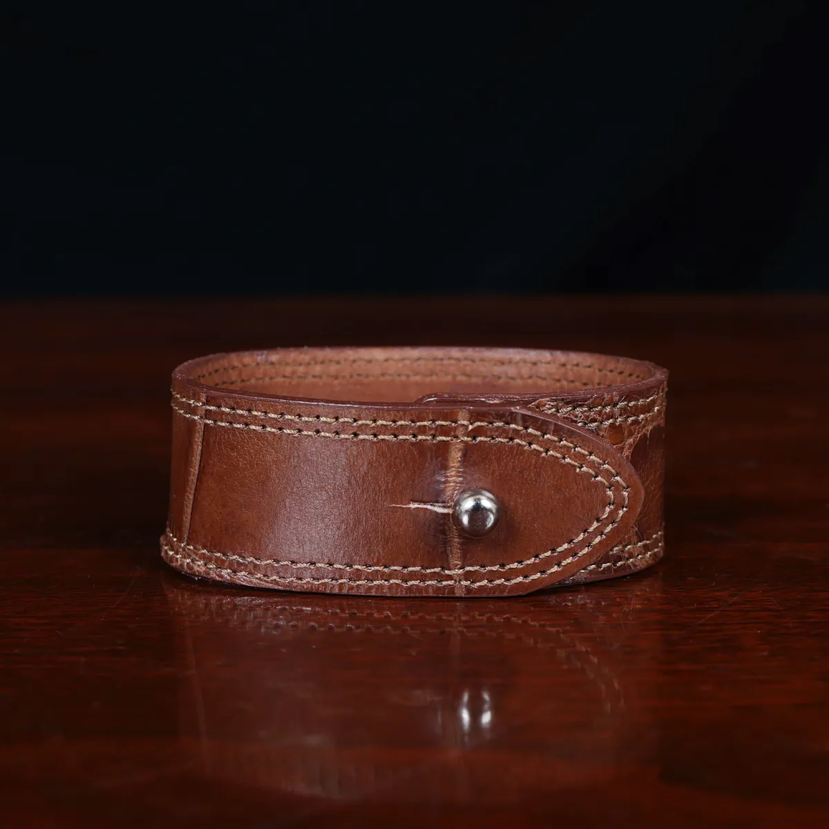 No. 28 Cuff Bracelet in American Alligator Col Littleton