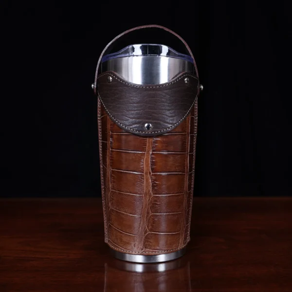 No. 20 Tumbler Sleeve Set – American Alligator with American Buffalo Trim – 001