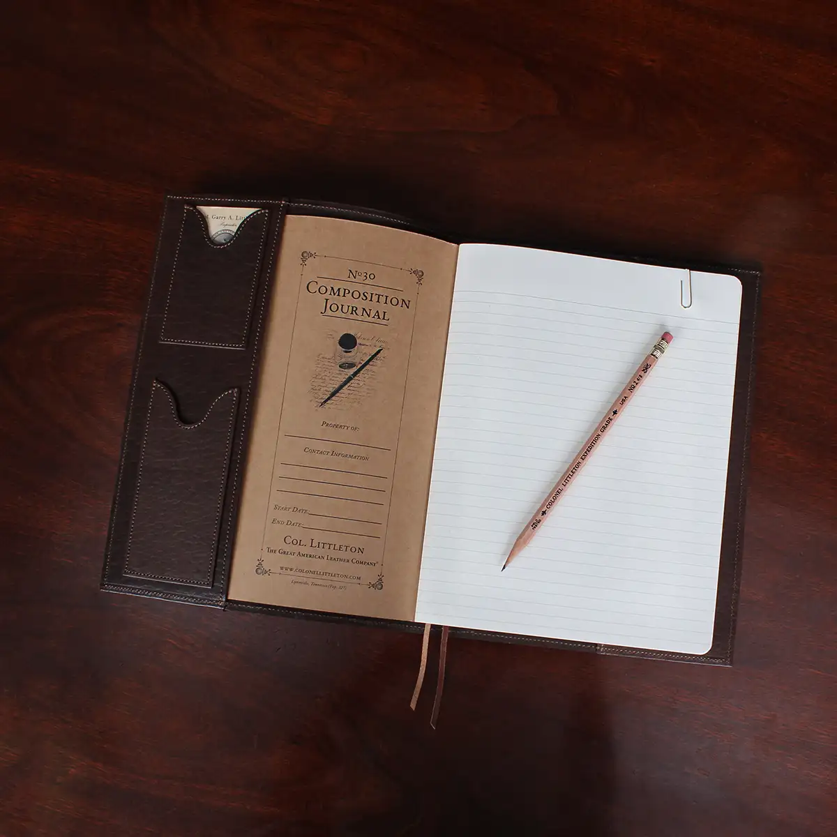 Leather Journal Lined Paper with Luxury Pen Handmade Leather Journal/W