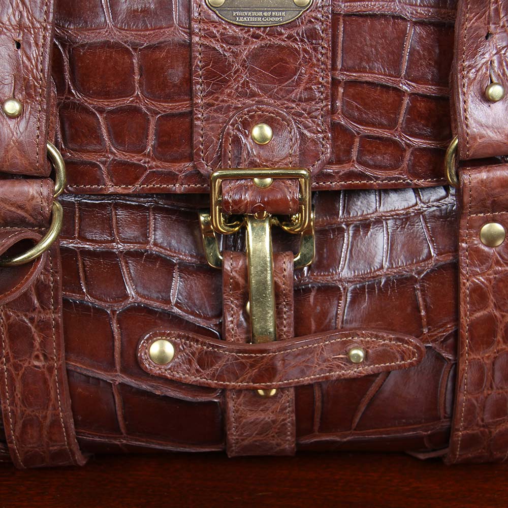 American Alligator Travel Bag Grip No. 1, Handmade in USA