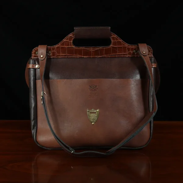 No. 1 Saddlebag Briefcase – American Alligator and American Buffalo
