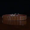 No. 4 Belt - Small - American Alligator - back view - CB4S-A-001