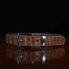 No. 4 Belt - Small - American Alligator - front view - CB4S-A-001