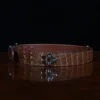 No. 4 Belt - Small - American Alligator - side view - CB4S-A-001