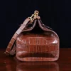 No. 3 Grip Travel Bag in Vintage American Alligator - Serial Number 012 - side view