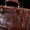 No. 3 Grip Travel Bag in Vintage American Alligator - Serial Number 012 - luggage tag
