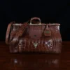 No. 3 Grip Travel Bag in Vintage American Alligator - Serial Number 014 - front view