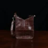 No. 3 Grip Travel Bag in Vintage American Alligator - Serial Number 014 - side open view